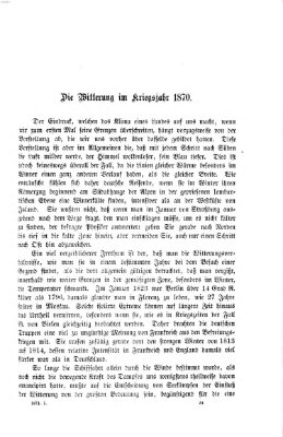 Im neuen Reich Freitag 10. Februar 1871