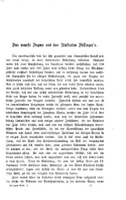 Im neuen Reich Freitag 21. April 1871