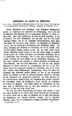 Im neuen Reich Freitag 21. Juli 1871