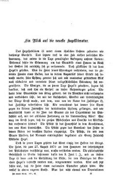 Im neuen Reich Freitag 15. September 1871