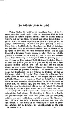 Im neuen Reich Freitag 6. Oktober 1871