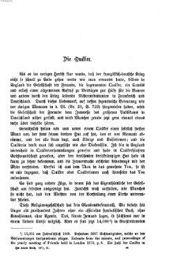 Im neuen Reich Freitag 3. November 1871