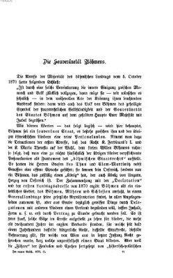 Im neuen Reich Freitag 10. November 1871