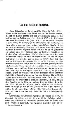 Im neuen Reich Freitag 18. Oktober 1872