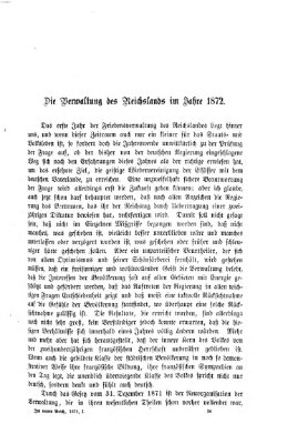 Im neuen Reich Freitag 31. Januar 1873