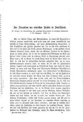 Im neuen Reich Donnerstag 10. April 1873