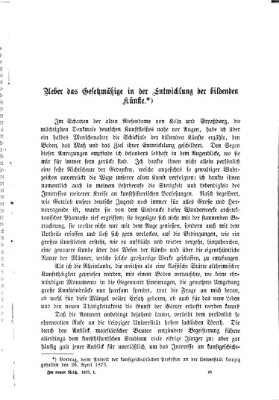 Im neuen Reich Freitag 9. Mai 1873