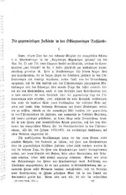 Im neuen Reich Freitag 13. Juni 1873