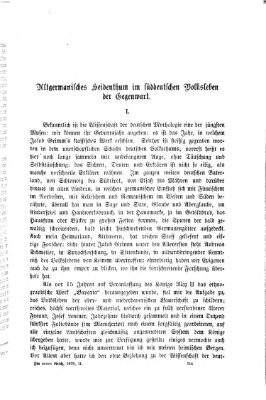 Im neuen Reich Freitag 5. Dezember 1873