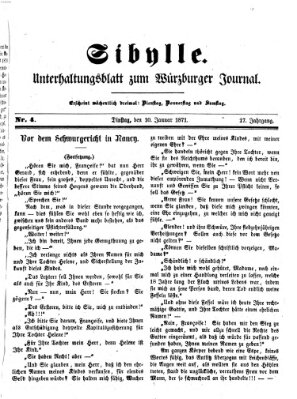 Sibylle (Würzburger Journal) Dienstag 10. Januar 1871