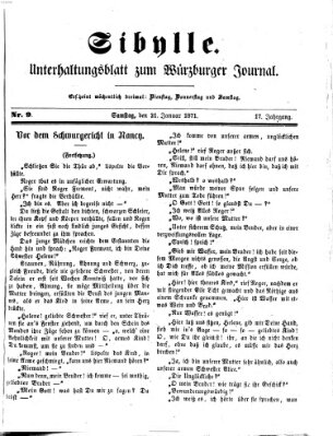 Sibylle (Würzburger Journal) Samstag 21. Januar 1871