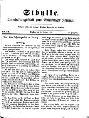 Sibylle (Würzburger Journal) Dienstag 31. Januar 1871