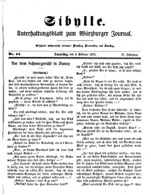 Sibylle (Würzburger Journal) Donnerstag 2. Februar 1871