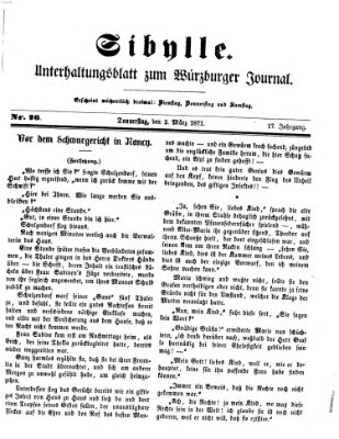 Sibylle (Würzburger Journal) Donnerstag 2. März 1871