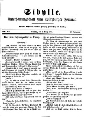 Sibylle (Würzburger Journal) Samstag 4. März 1871