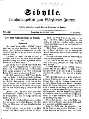 Sibylle (Würzburger Journal) Donnerstag 6. April 1871