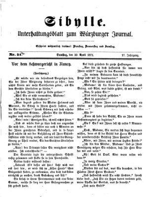 Sibylle (Würzburger Journal) Samstag 29. April 1871