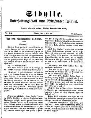 Sibylle (Würzburger Journal) Dienstag 2. Mai 1871