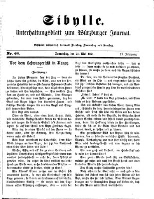 Sibylle (Würzburger Journal) Donnerstag 25. Mai 1871