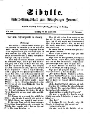 Sibylle (Würzburger Journal) Dienstag 13. Juni 1871