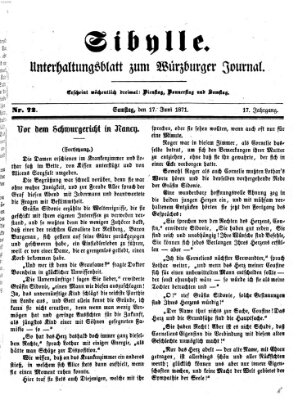 Sibylle (Würzburger Journal) Samstag 17. Juni 1871