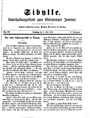 Sibylle (Würzburger Journal) Samstag 1. Juli 1871