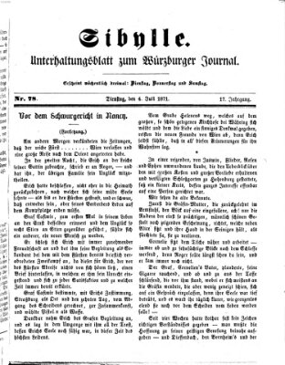 Sibylle (Würzburger Journal) Dienstag 4. Juli 1871