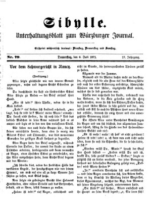 Sibylle (Würzburger Journal) Donnerstag 6. Juli 1871