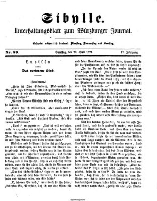 Sibylle (Würzburger Journal) Samstag 29. Juli 1871