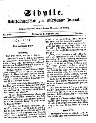 Sibylle (Würzburger Journal) Dienstag 12. September 1871