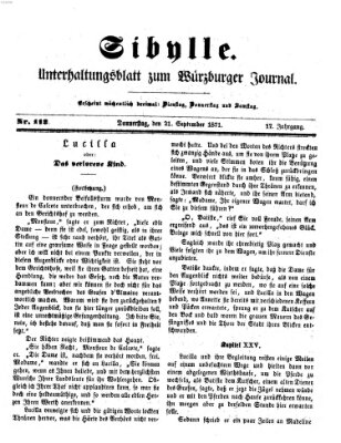 Sibylle (Würzburger Journal) Donnerstag 21. September 1871