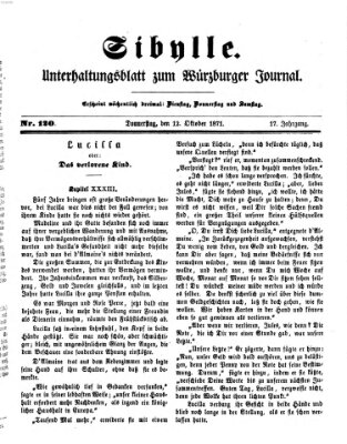 Sibylle (Würzburger Journal) Donnerstag 12. Oktober 1871