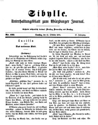 Sibylle (Würzburger Journal) Samstag 21. Oktober 1871