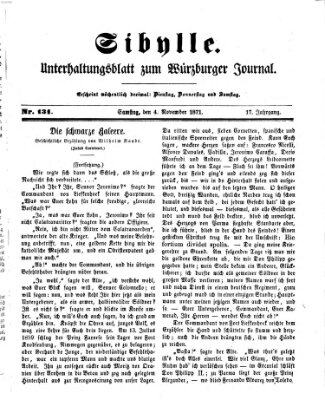 Sibylle (Würzburger Journal) Samstag 4. November 1871