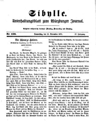 Sibylle (Würzburger Journal) Donnerstag 23. November 1871