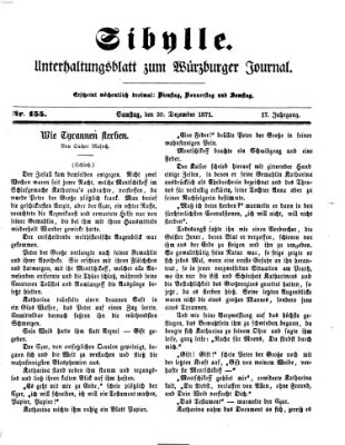 Sibylle (Würzburger Journal) Samstag 30. Dezember 1871