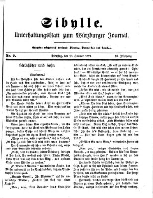 Sibylle (Würzburger Journal) Dienstag 16. Januar 1872