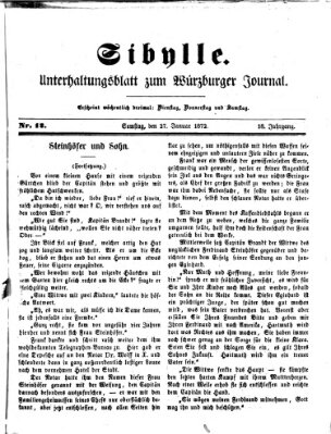 Sibylle (Würzburger Journal) Samstag 27. Januar 1872