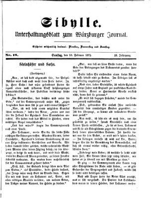 Sibylle (Würzburger Journal) Samstag 10. Februar 1872