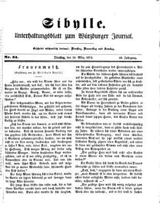 Sibylle (Würzburger Journal) Dienstag 19. März 1872