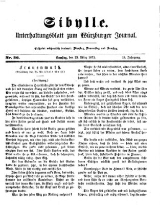 Sibylle (Würzburger Journal) Samstag 23. März 1872