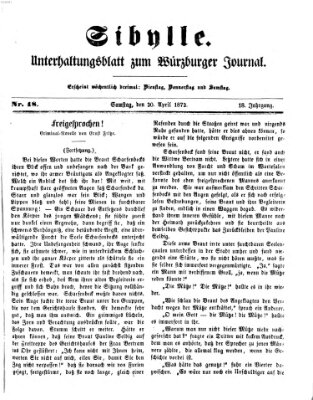 Sibylle (Würzburger Journal) Samstag 20. April 1872