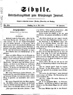 Sibylle (Würzburger Journal) Samstag 4. Mai 1872