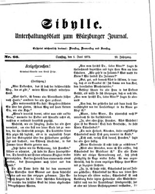 Sibylle (Würzburger Journal) Samstag 1. Juni 1872