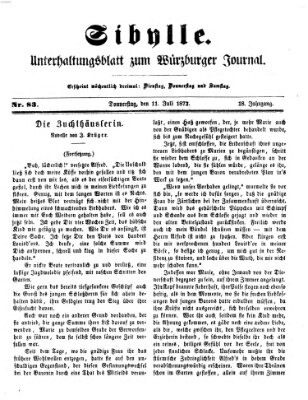 Sibylle (Würzburger Journal) Donnerstag 11. Juli 1872