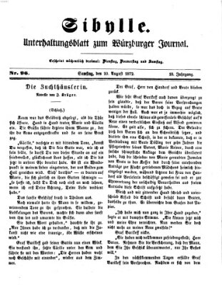 Sibylle (Würzburger Journal) Samstag 10. August 1872