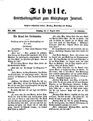 Sibylle (Würzburger Journal) Samstag 17. August 1872