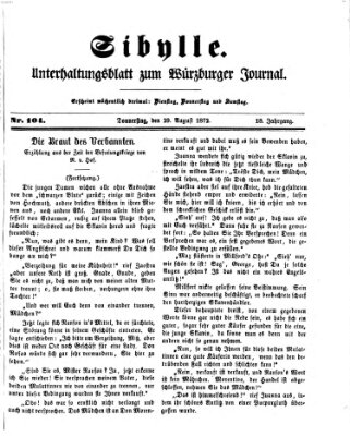 Sibylle (Würzburger Journal) Donnerstag 29. August 1872