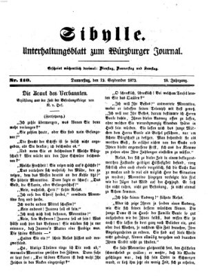 Sibylle (Würzburger Journal) Donnerstag 12. September 1872