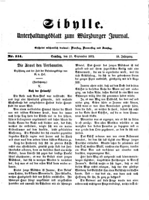 Sibylle (Würzburger Journal) Samstag 21. September 1872